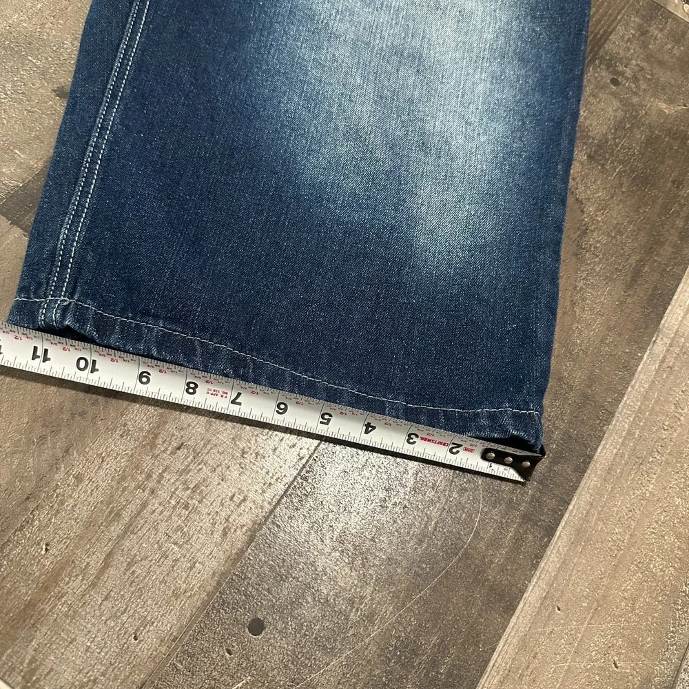 Vintage Southpole Shorts Mens 34 Blue Denim Jean Baggy Embroidered Skate Y2K 90